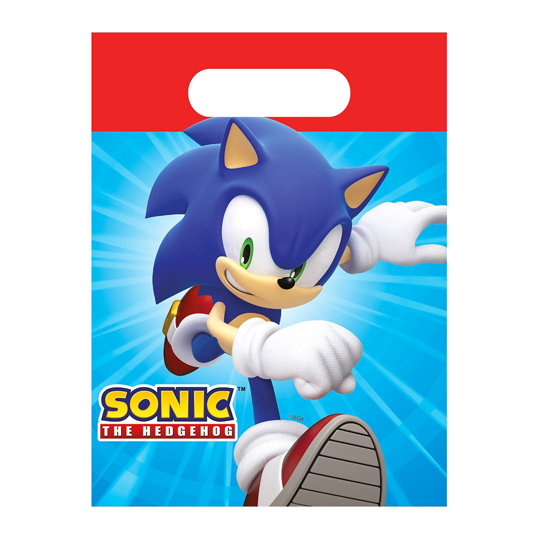 Sonic the Hedgehog - Uitdeelzakjes in papier 4 stuks