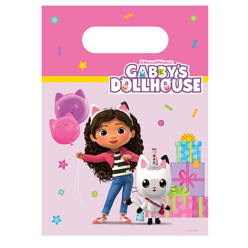 Gabby's Dollhouse - Uitdeelzakjes in papier 4 stuks
