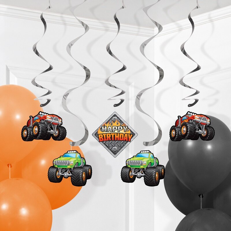 Monster Truck - Hangdecoraties 5 stuks