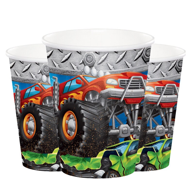 Monster Truck - Bekers 8 stuks