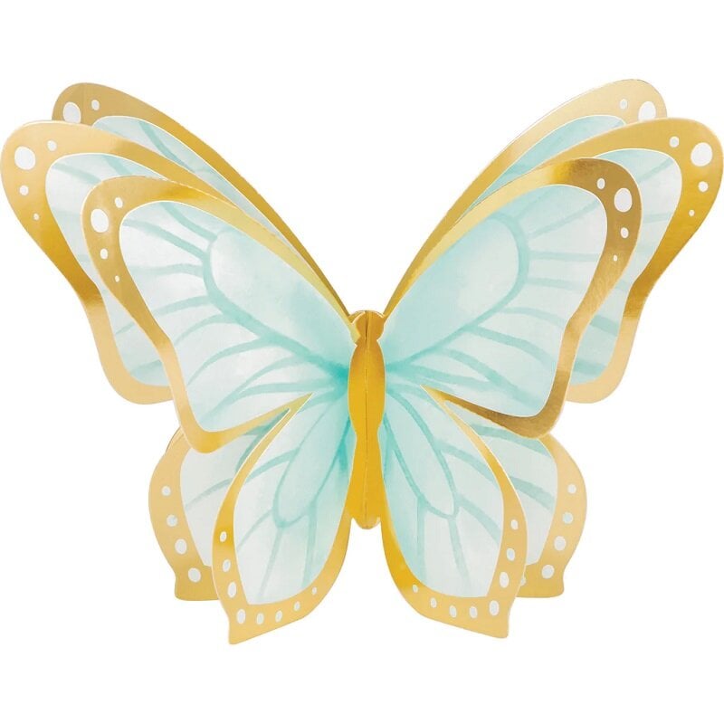 Glinsterende Vlinder - Tafeldecoratie 3D 3 stuks