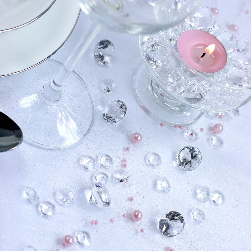 Diamantconfetti - Transparent 100 stuks