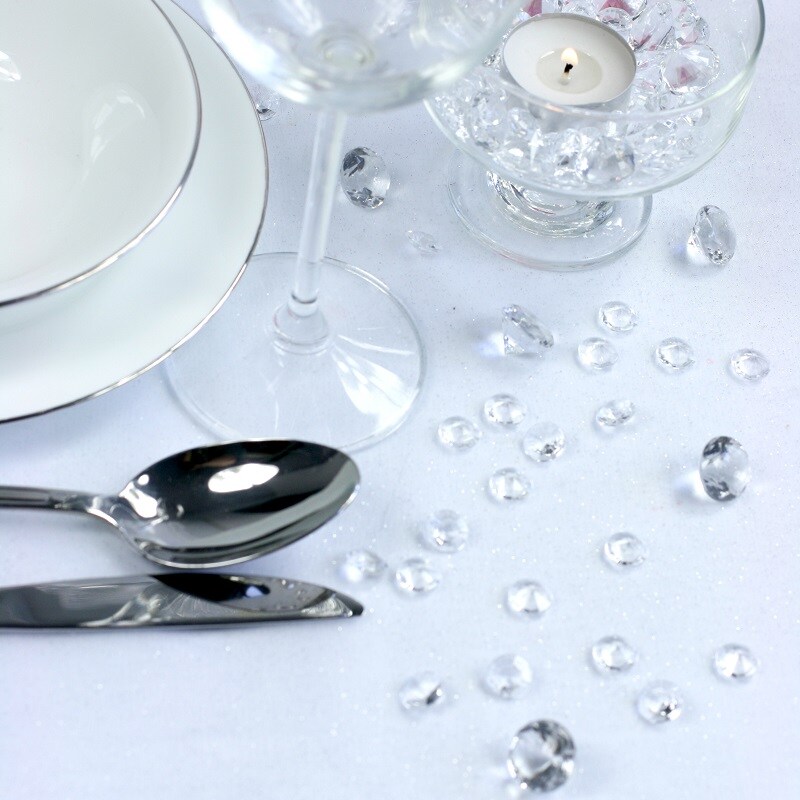 Diamantconfetti - Transparent 100 stuks