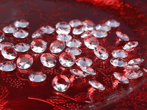 Diamantconfetti - Transparent 100 stuks