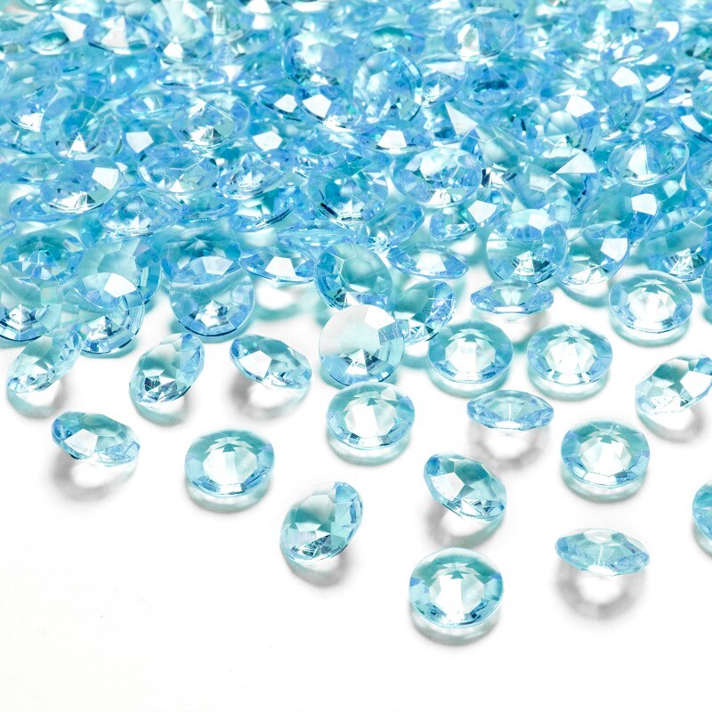 Diamantconfetti - Lichtblauw 100 stuks