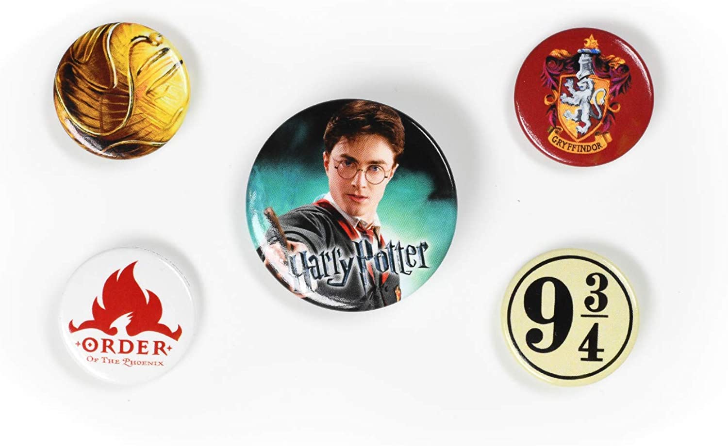 Harry Potter - Buttons Gryffindor 5 stuks