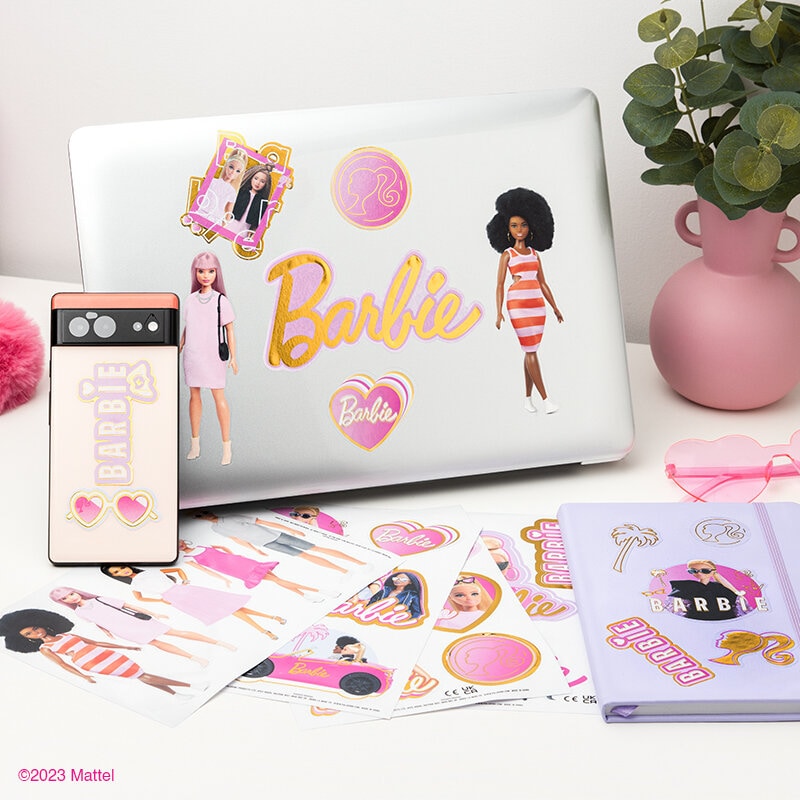 Barbie - Stickers voor gadgets 22 stuks.