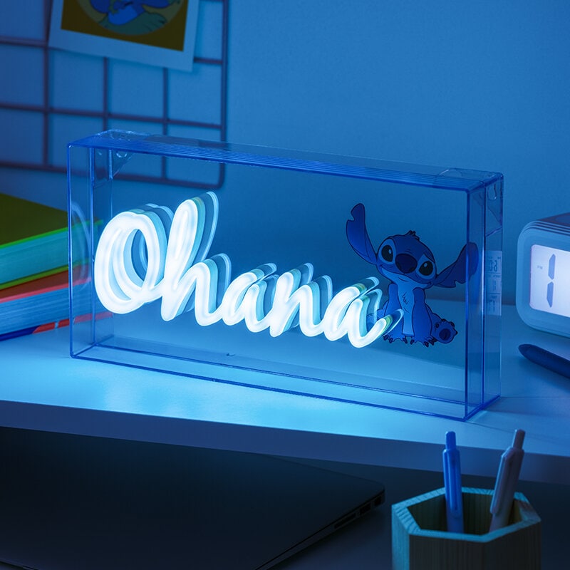 Stitch - Neon LED-lamp Ohana