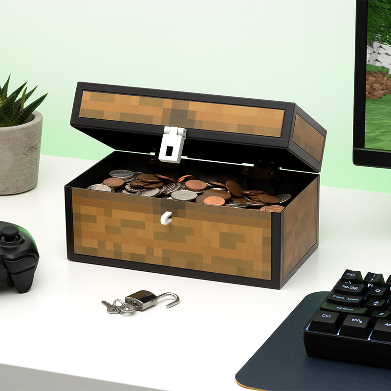 Minecraft Spaarpot Kist 3D
