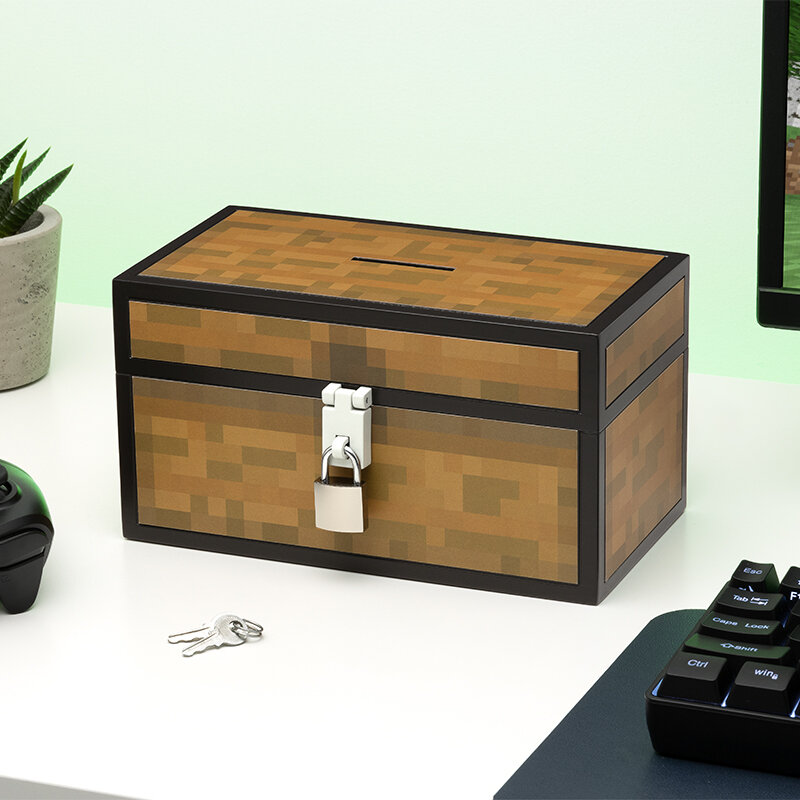 Minecraft Spaarpot Kist 3D