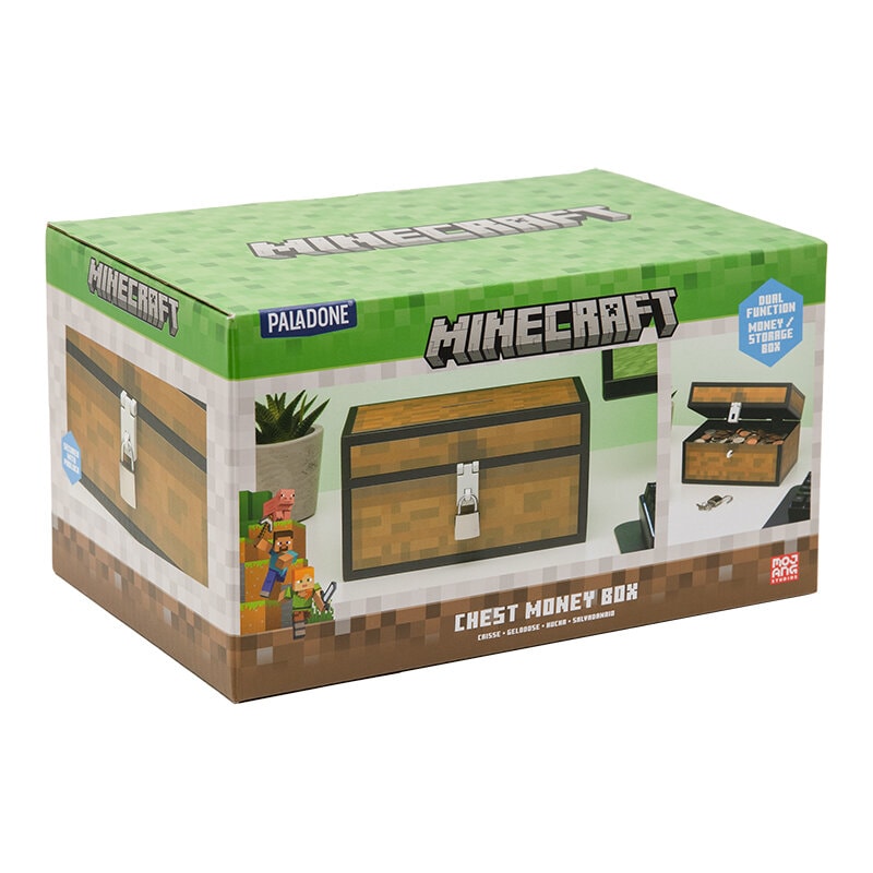 Minecraft Spaarpot Kist 3D