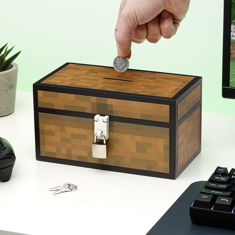 Minecraft Spaarpot Kist 3D