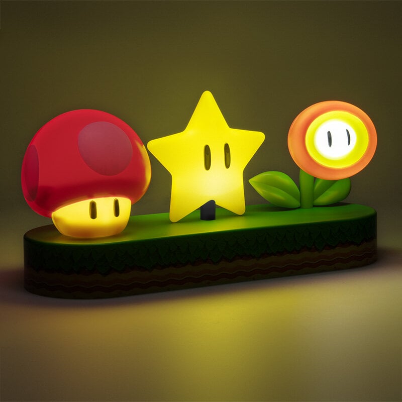 Super Mario™ lamp met iconische afbeeldingen, 30 cm