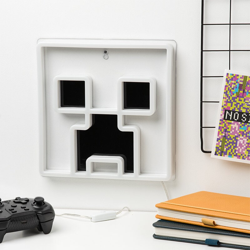 Minecraft Neon LED-wandlamp - Creeper 25 cm