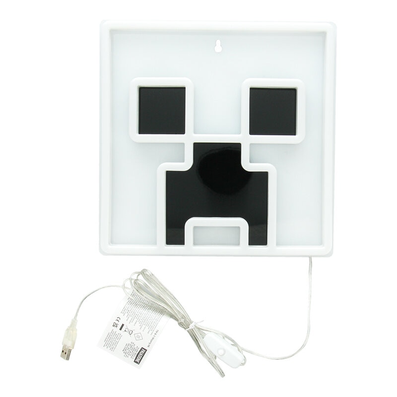 Minecraft Neon LED-wandlamp - Creeper 25 cm