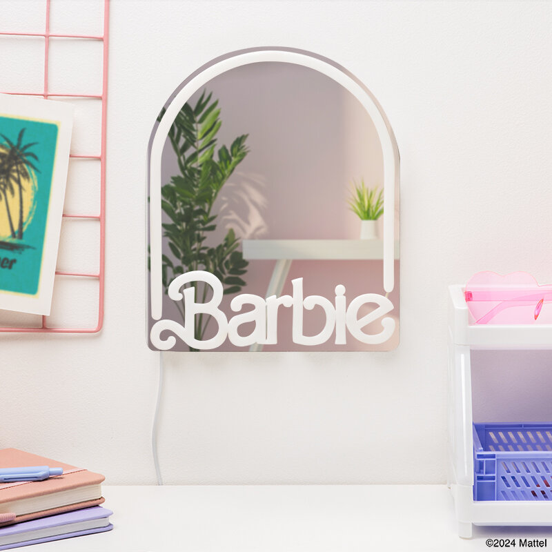 Barbie LED-Wandlamp met spiegel