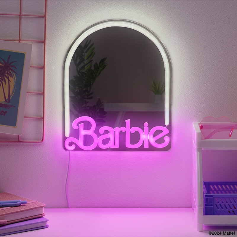 Barbie LED-Wandlamp met spiegel