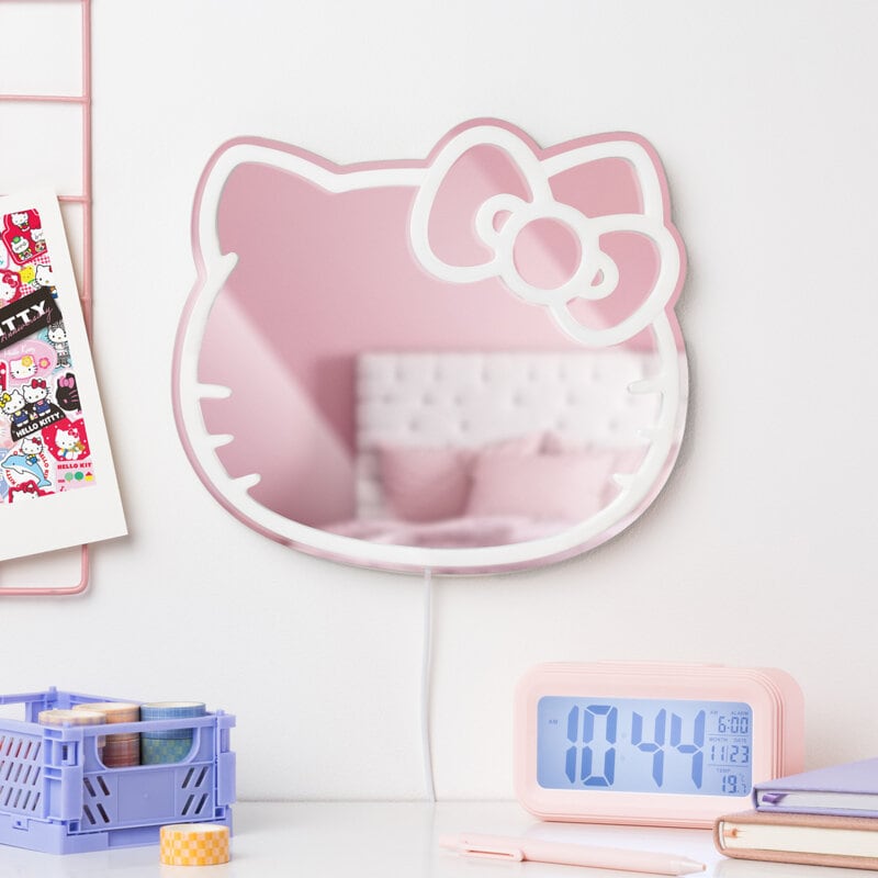 Hello Kitty LED-Wandlamp met spiegel