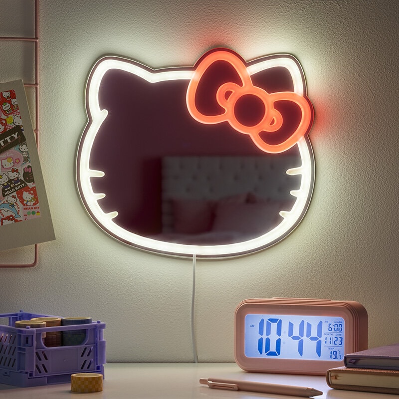 Hello Kitty LED-Wandlamp met spiegel