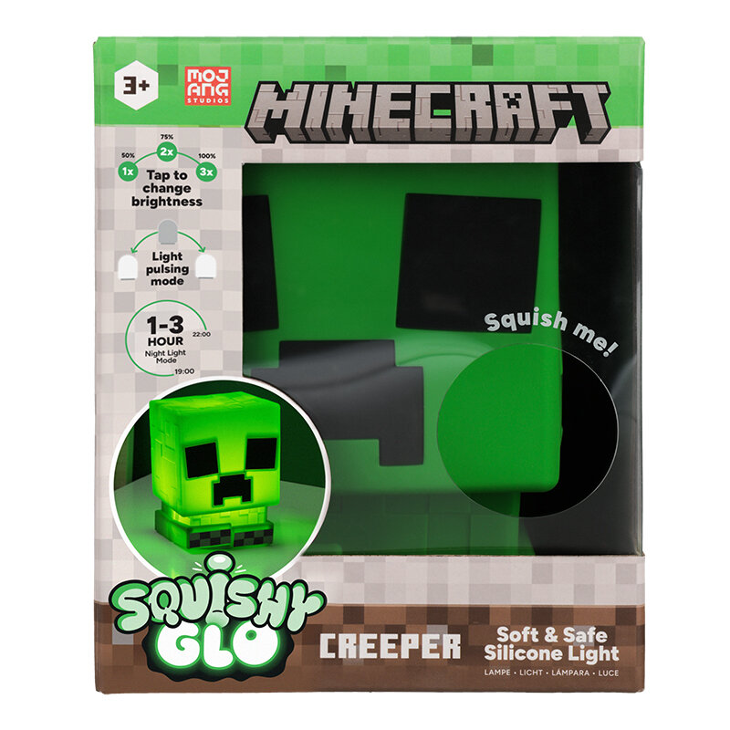 Minecraft - Creeper Lamp Siliconen 15 cm