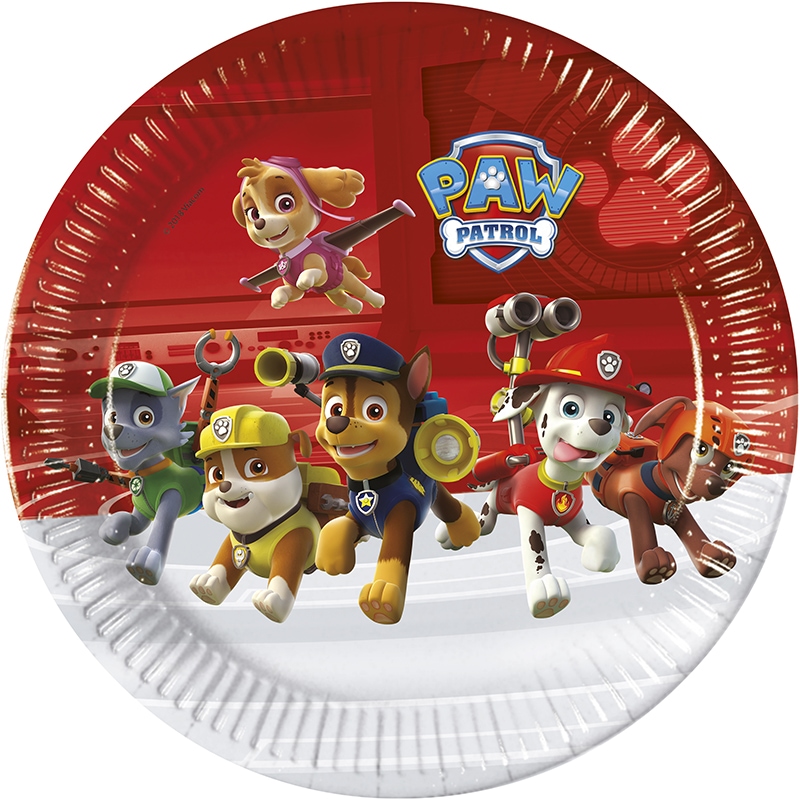 Paw Patrol Ready for Action - Bordjes 8 stuks