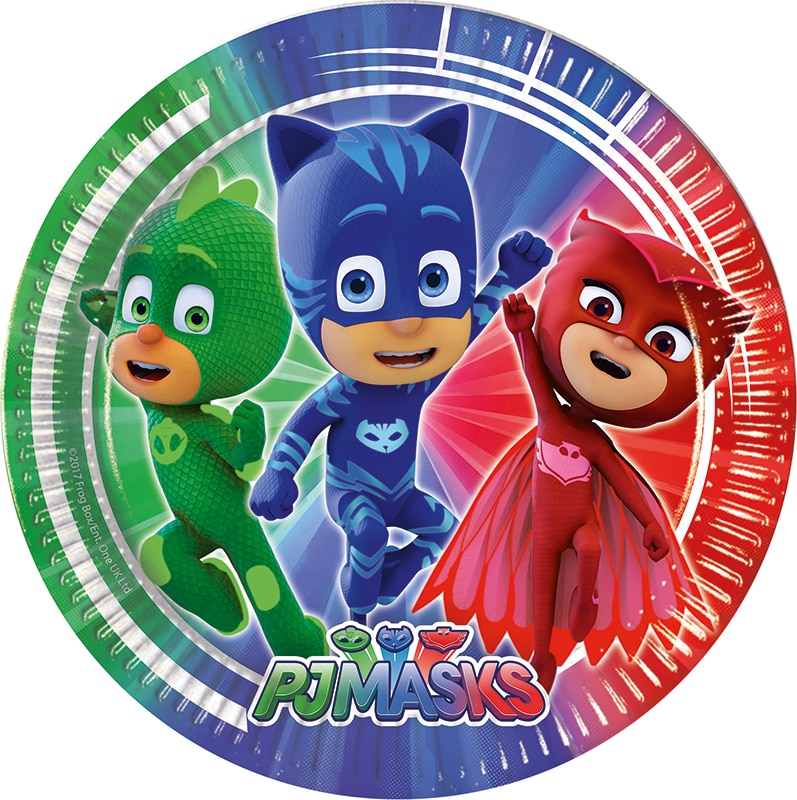 PJ Masks - Bordjes 8 stuks