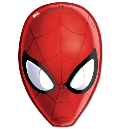 Spiderman - Kartonnen Maskers 6 stuks