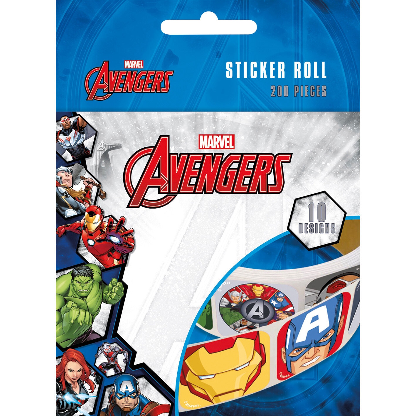 Avengers - Stickers op rol 200 stuks