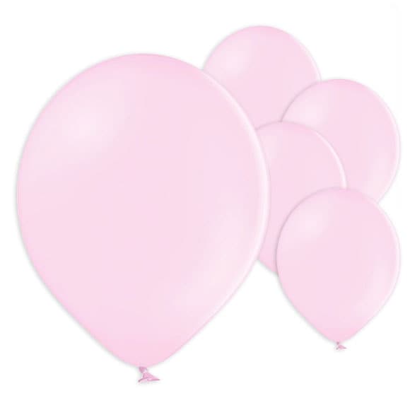 Ballonnen Lichtroze 30 cm, 50 stuks
