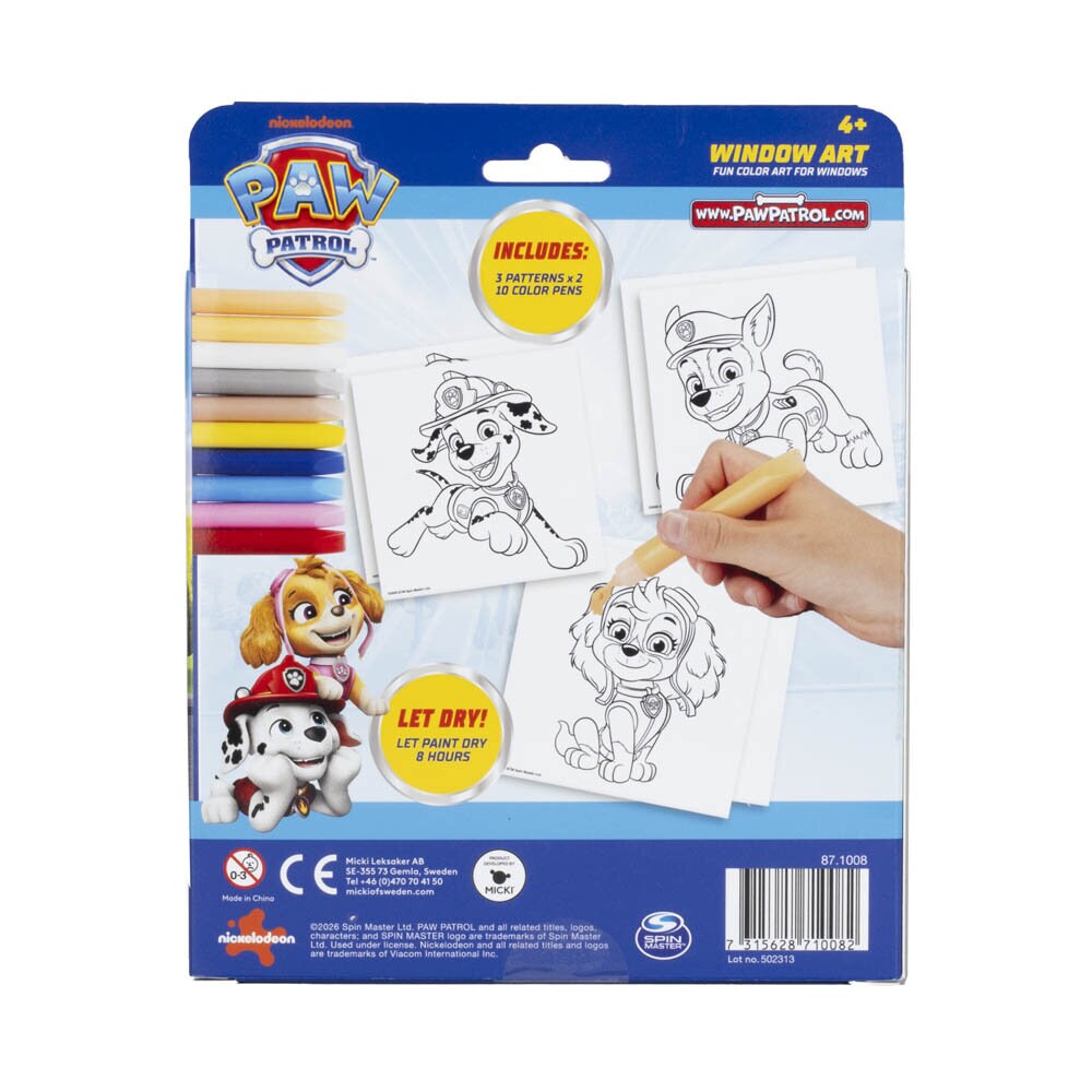 Paw Patrol Raamverf Set