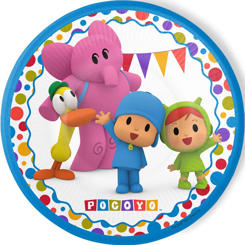 Pocoyo - Bordjes 8 stuks