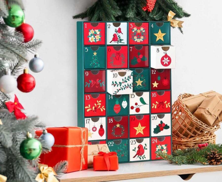 Adventskalender met doosjes