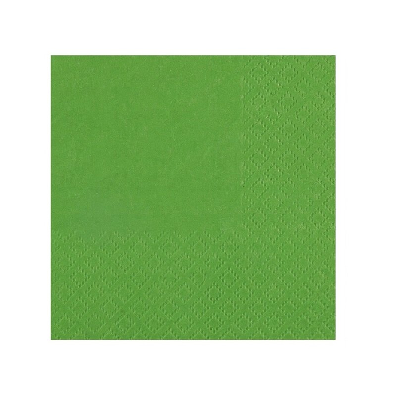 Cocktailservetten - Groen 25 stuks