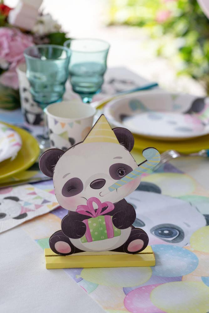 Panda - 2D Tafeldecoratie in hout 20 cm