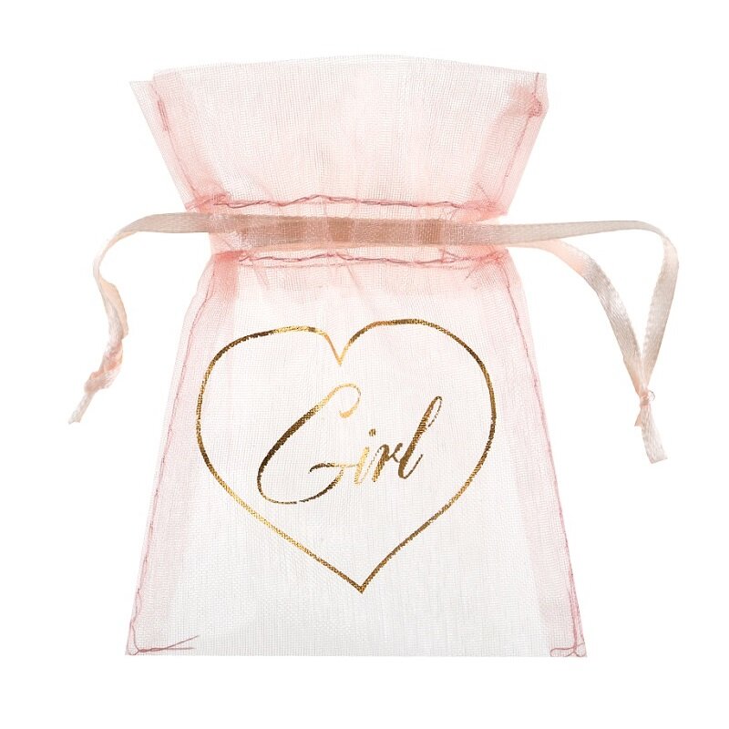 Baby Girl - Organza zakjes 6 stuks