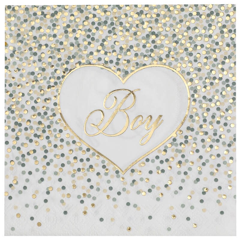 Baby Boy Dots - Servetten 20 stuks