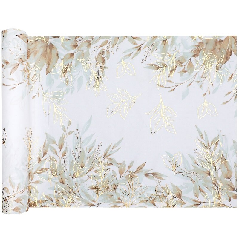 Gouden blad - Tafelloper 3 meter