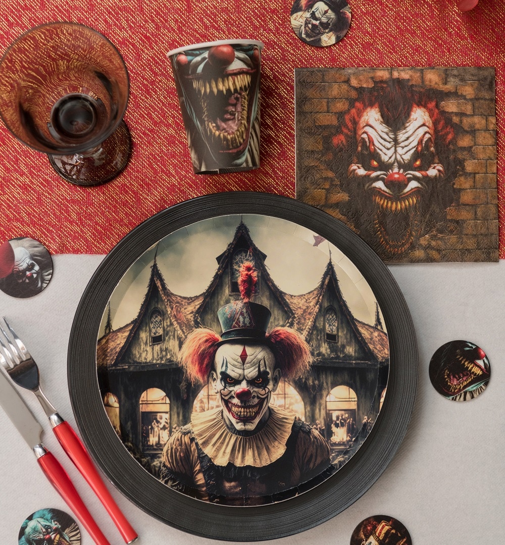 Killer Clown - Papieren bekers 10 stuks