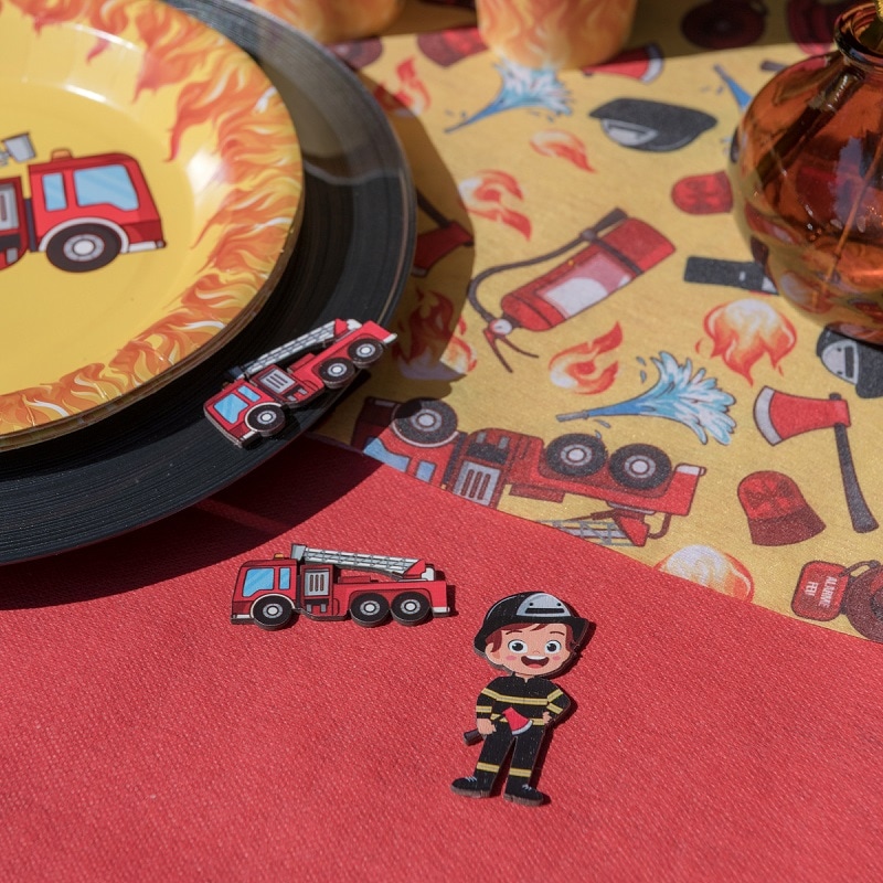 Brandweer Luxe houten confetti