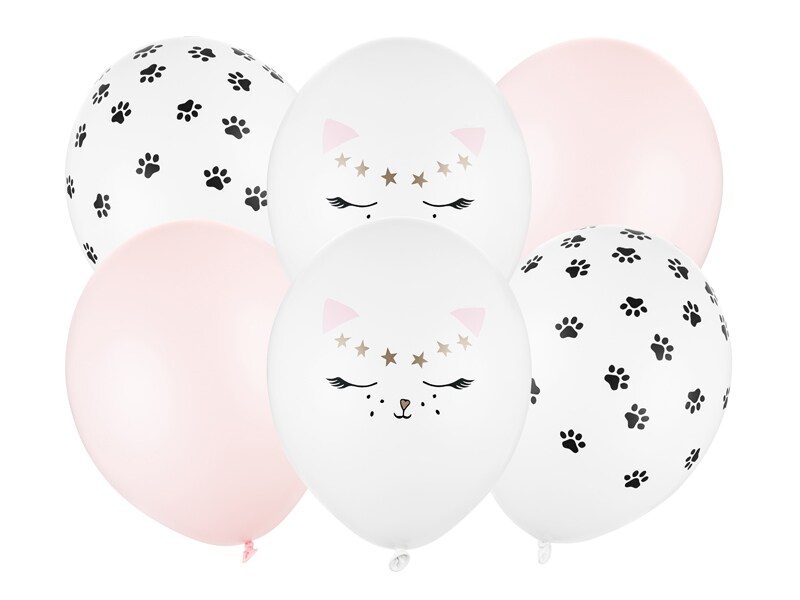 Ballonmix Katten 6 stuks