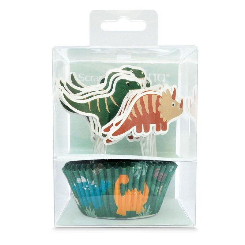 ScrapCooking - Muffinset Dinosaurus 48 stuks