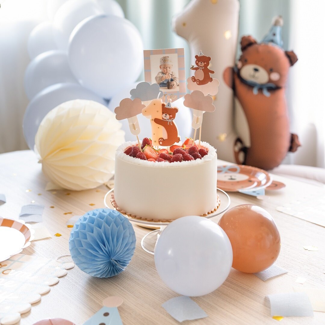 Teddybeer - Taartkaars 1 jaar