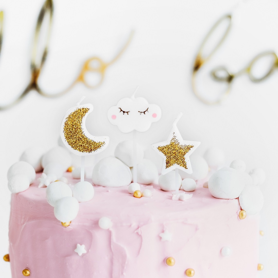 Taartkaarsjes - Little Star 5 stuks