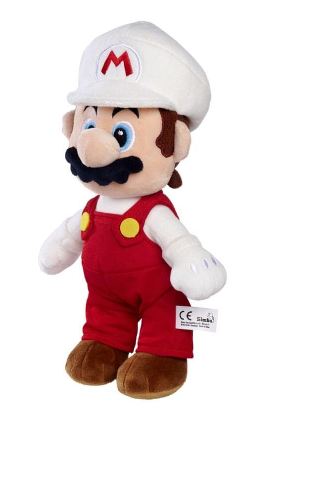 Super Mario Pluche Knuffel Fire Mario 30 cm