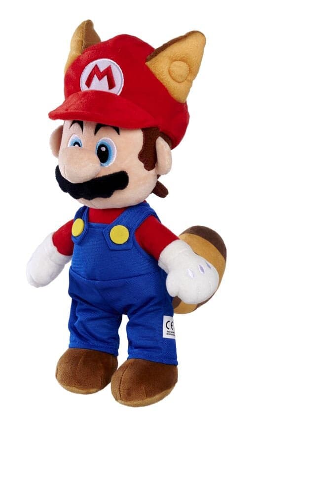 Super Mario Pluche Knuffel Tanooki Mario 30 cm