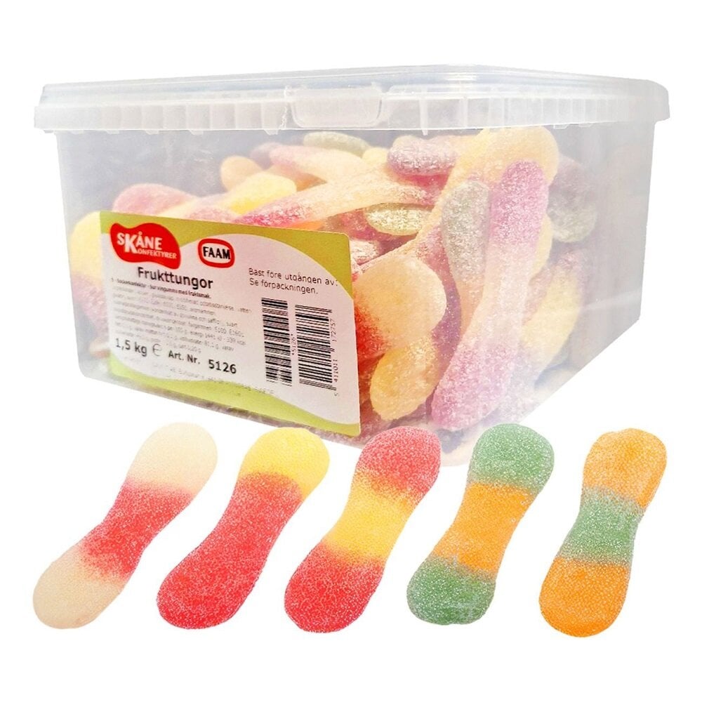 Fruitige Snoeptongen Grootverpakking 1,5 kg