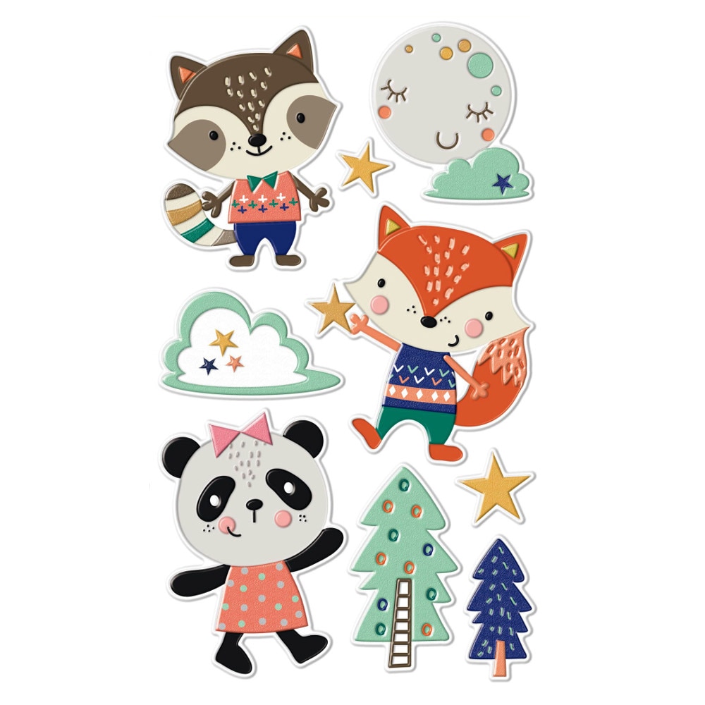 Wandstickers Bosdieren