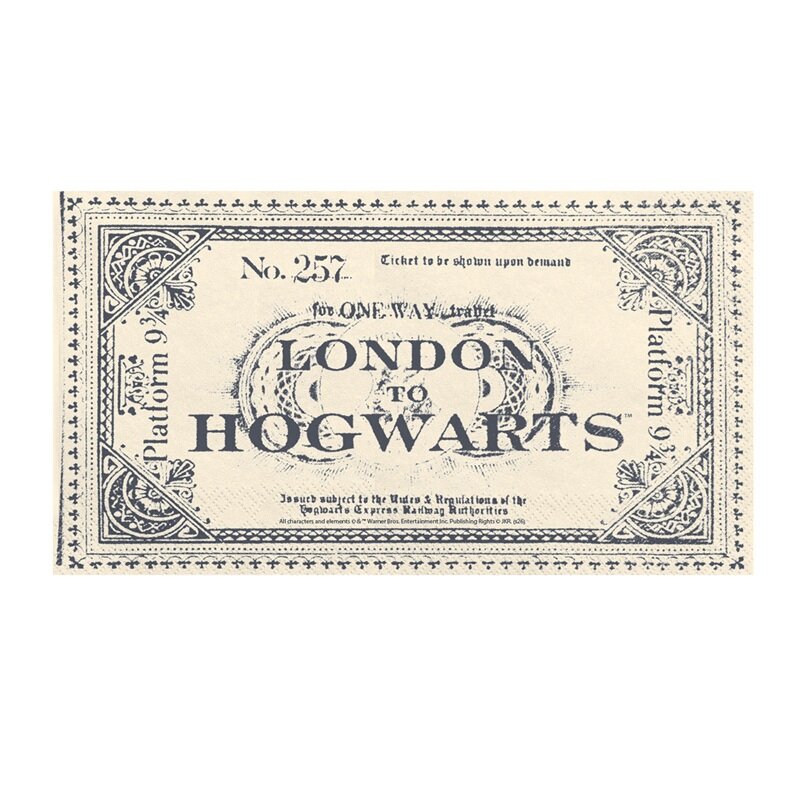 Harry Potter Treinkaartjes Servetten, 20 stuks