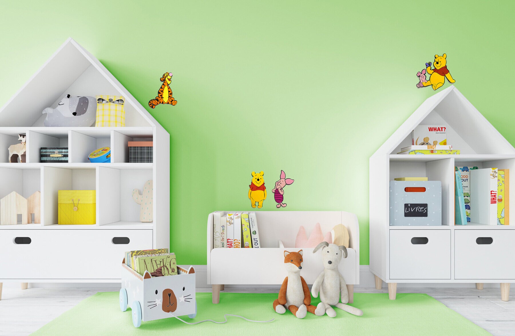 Winnie de Poeh Knorretje 3D muurdecoratie