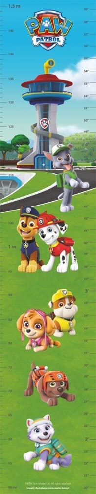 Paw Patrol Groeimeter voor de Kinderkamer